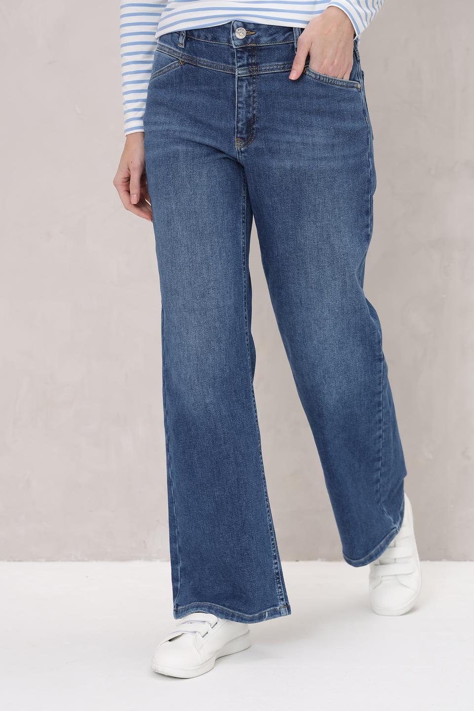 Джинсы Oui клеш синие