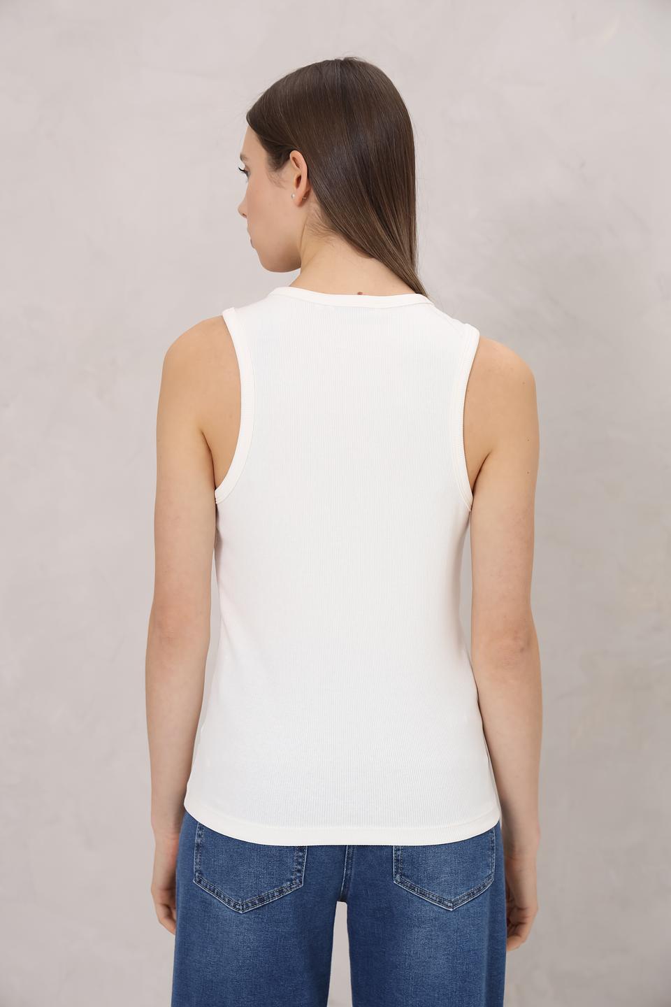 Топ Tom Tailor базовый белый