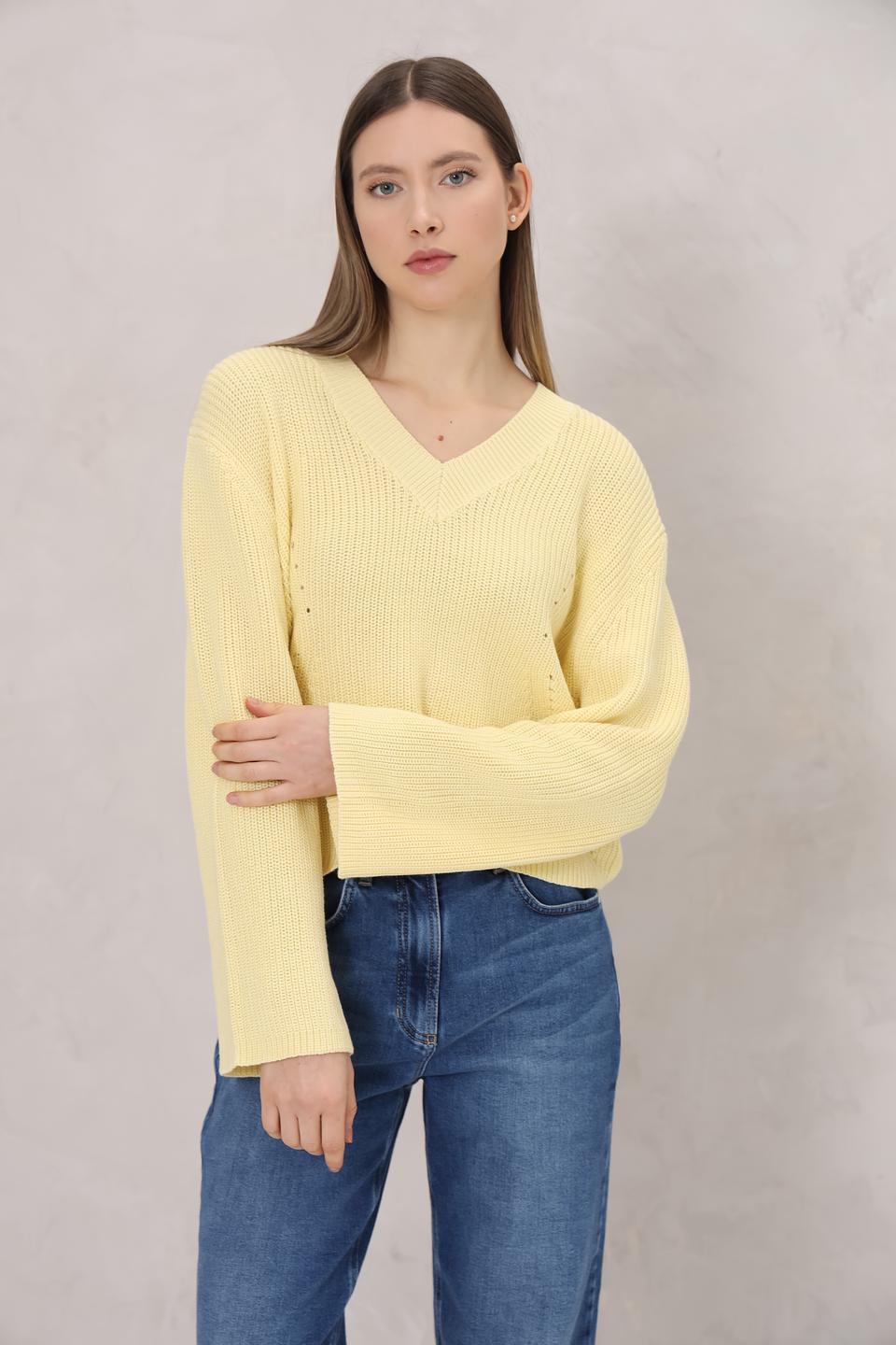 Пуловер Tom Tailor denim жёлтый