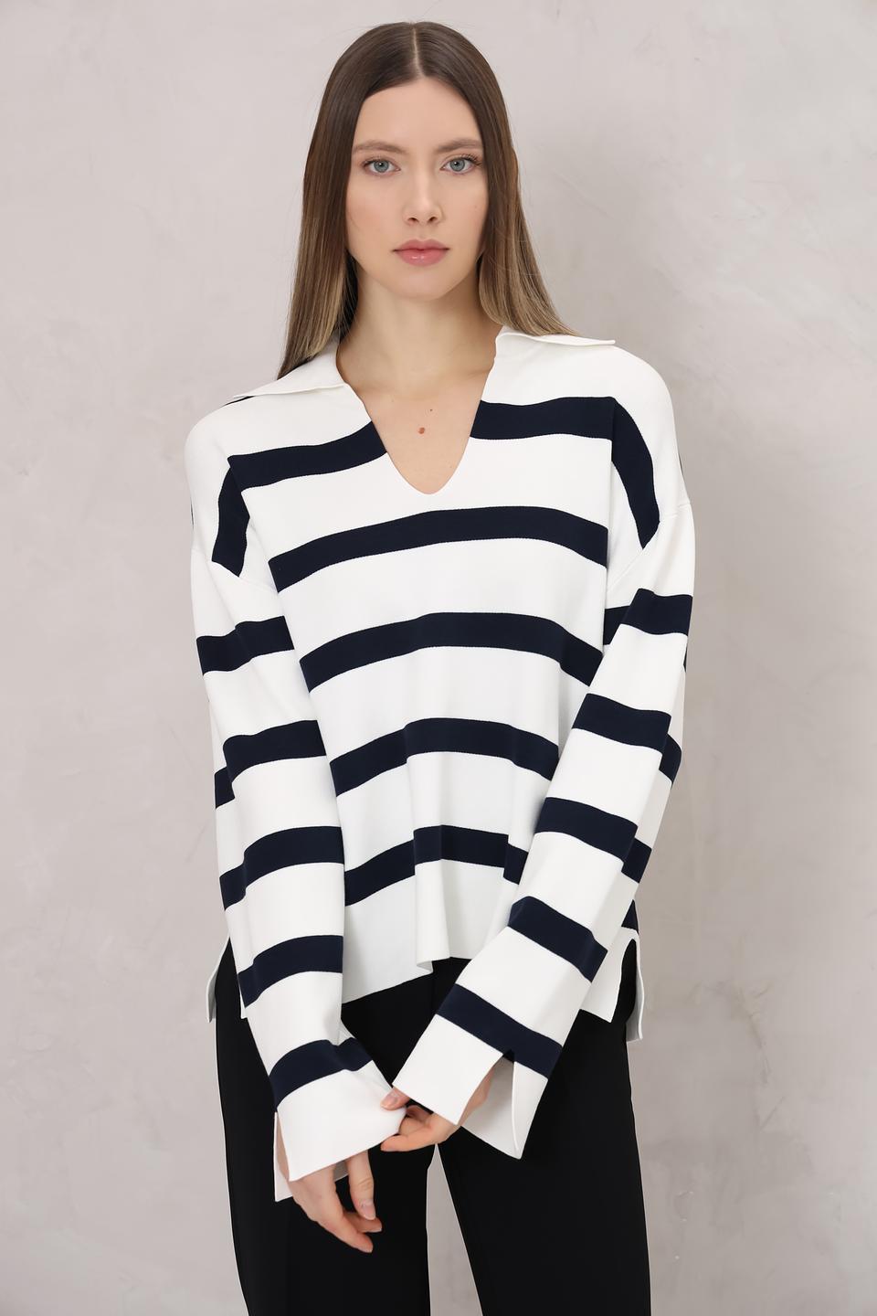 Пуловер Tom Tailor в полоску