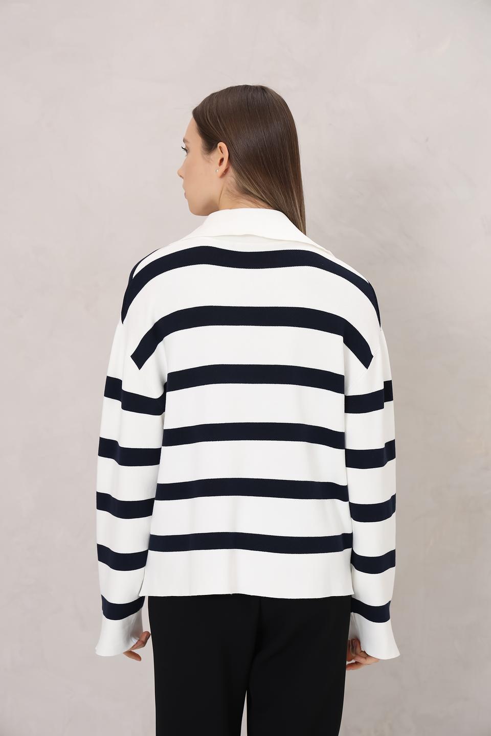 Пуловер Tom Tailor в полоску