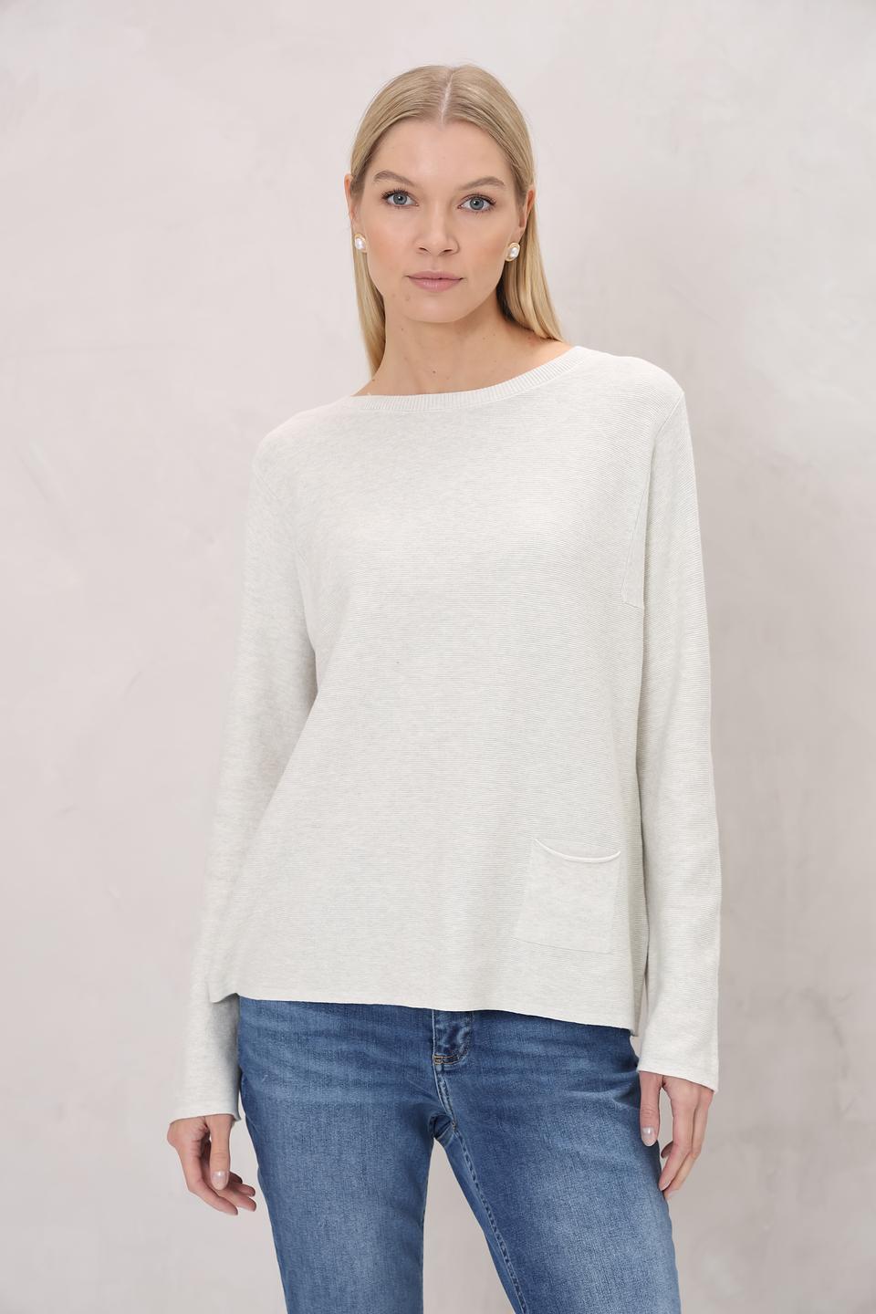 Пуловер Oui женский бежевый