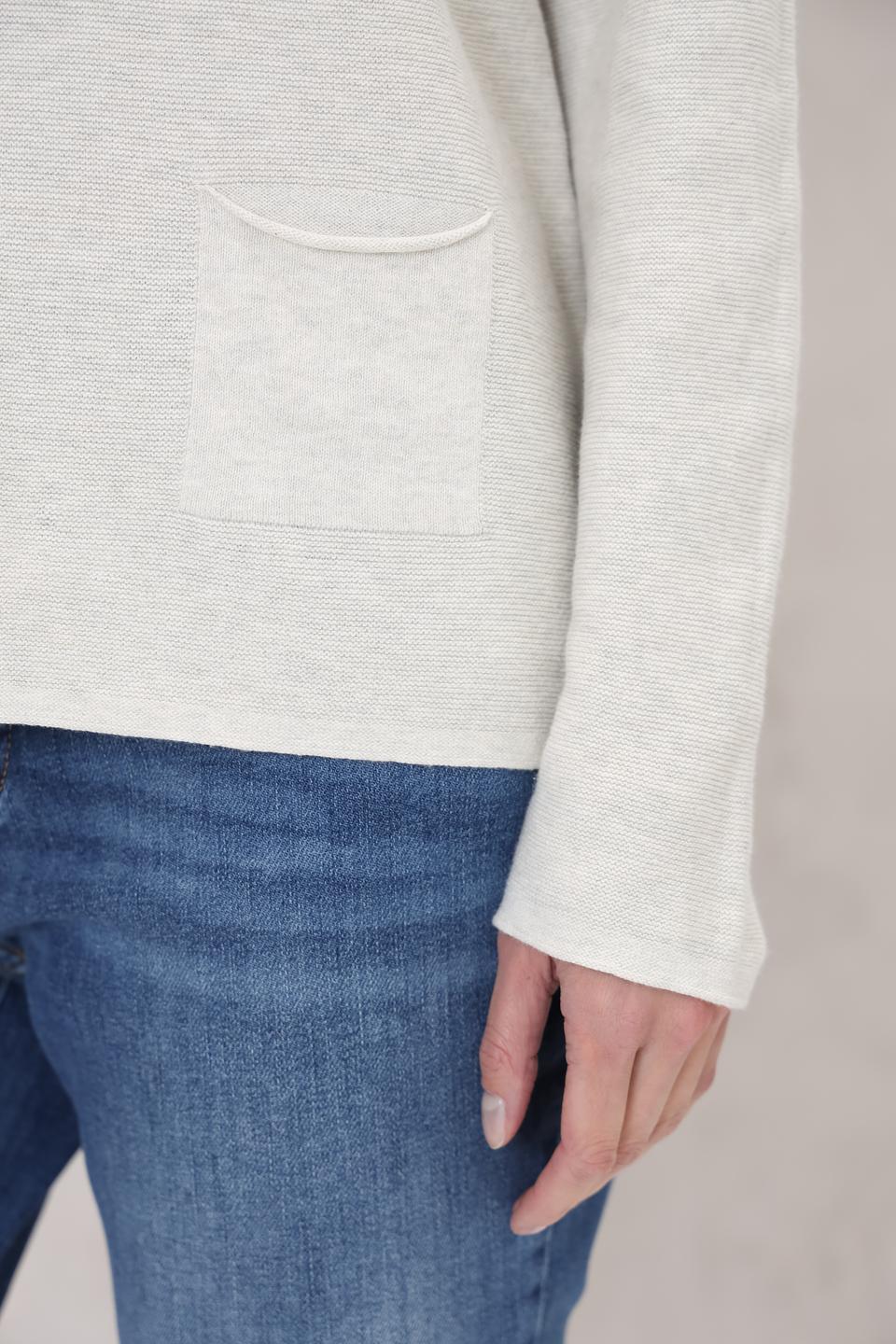 Пуловер Oui женский бежевый