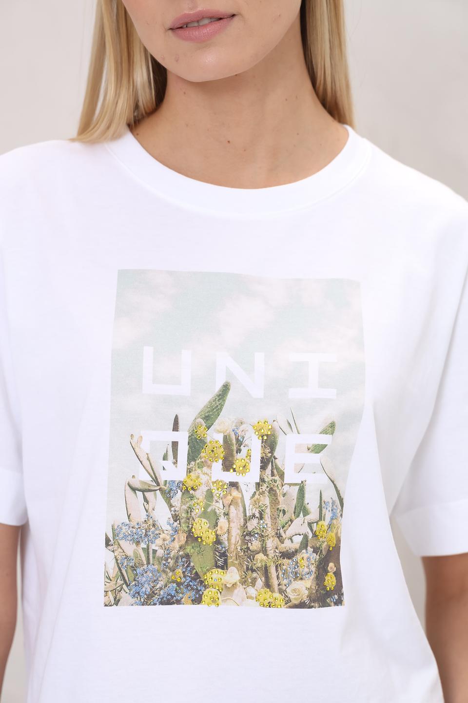 Футболка UNQ женская с принтом