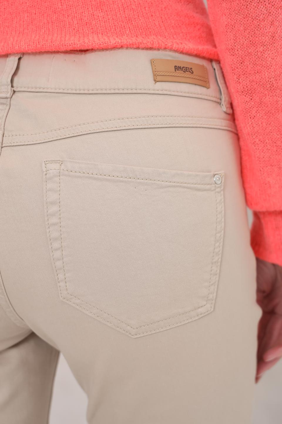 Брюки Angels прямого кроя бежевые