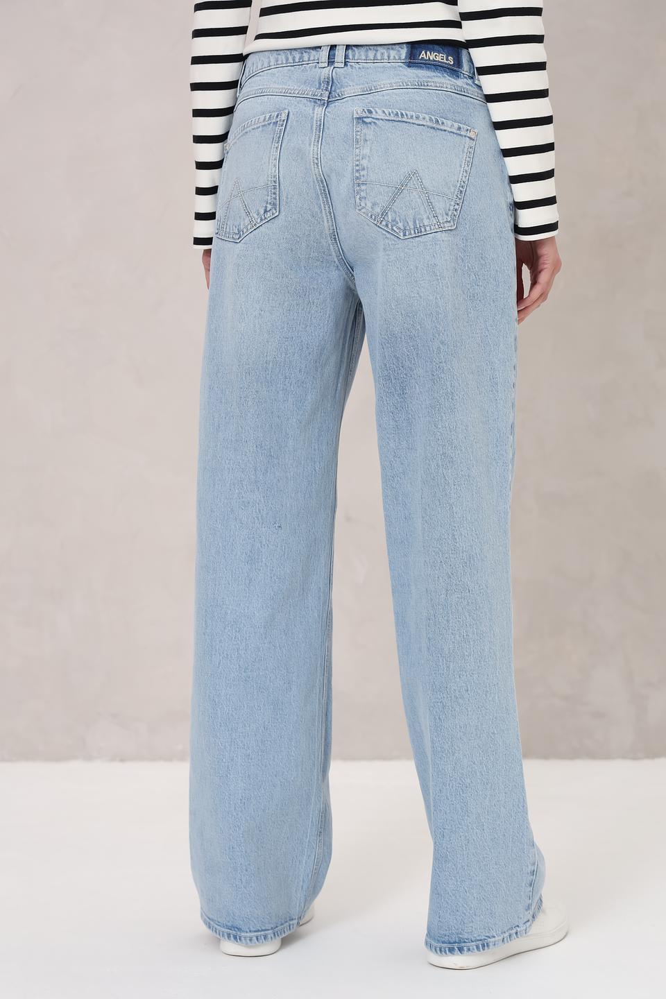 Джинсы Angels клеш голубой