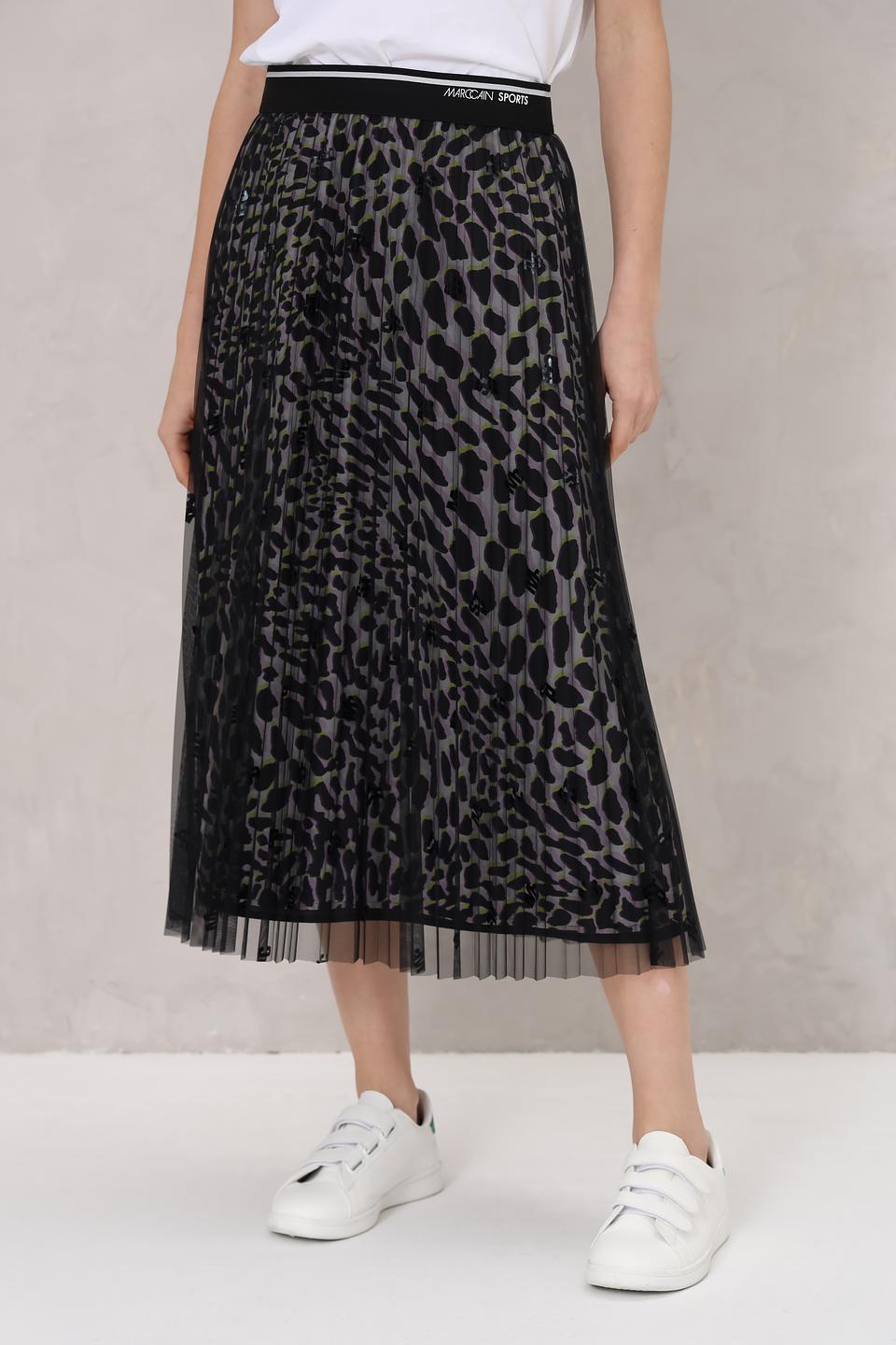 Юбка Marc Cain Sports с леопардовым принтом