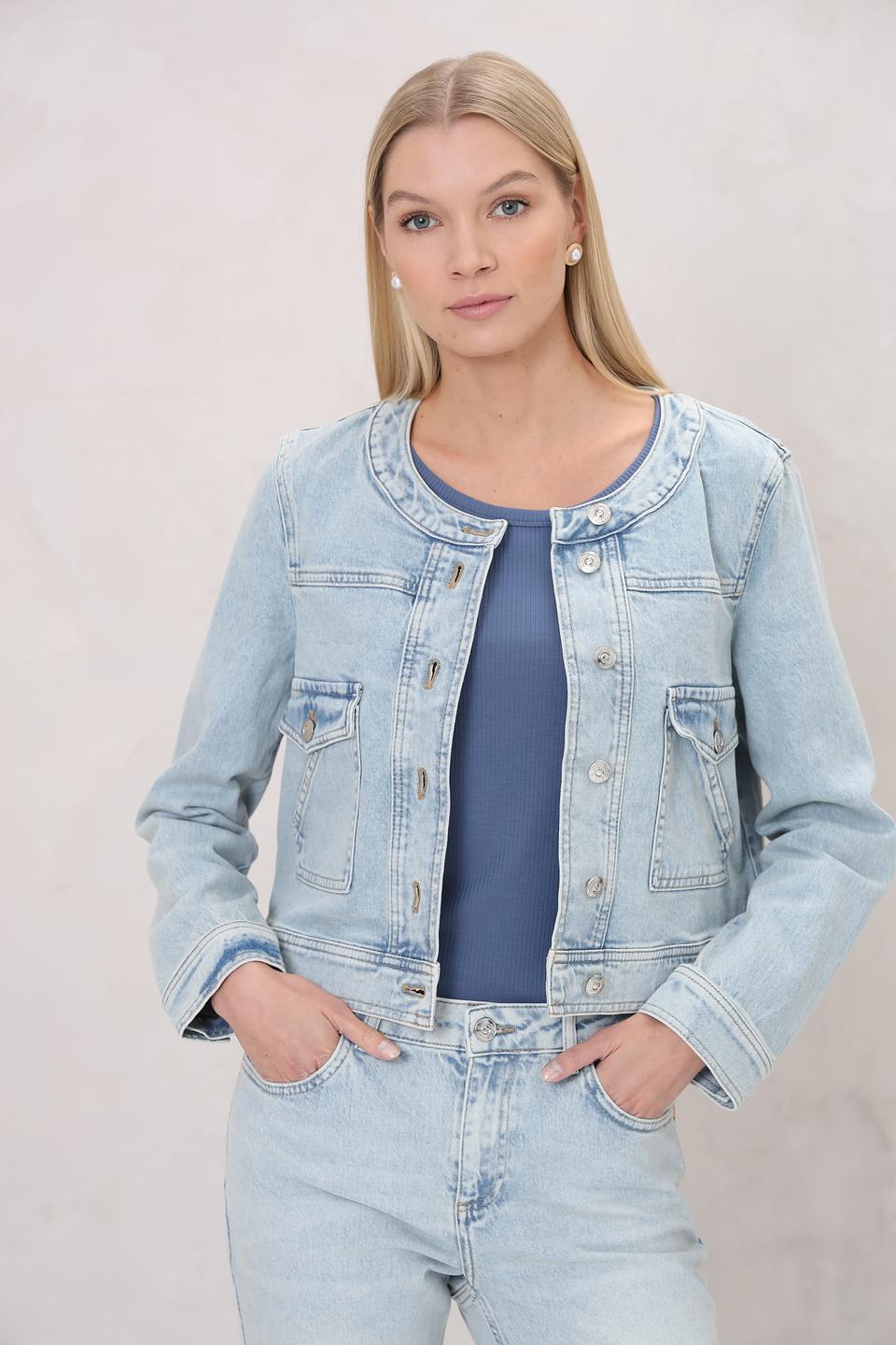 Жакет Oui деним голубой