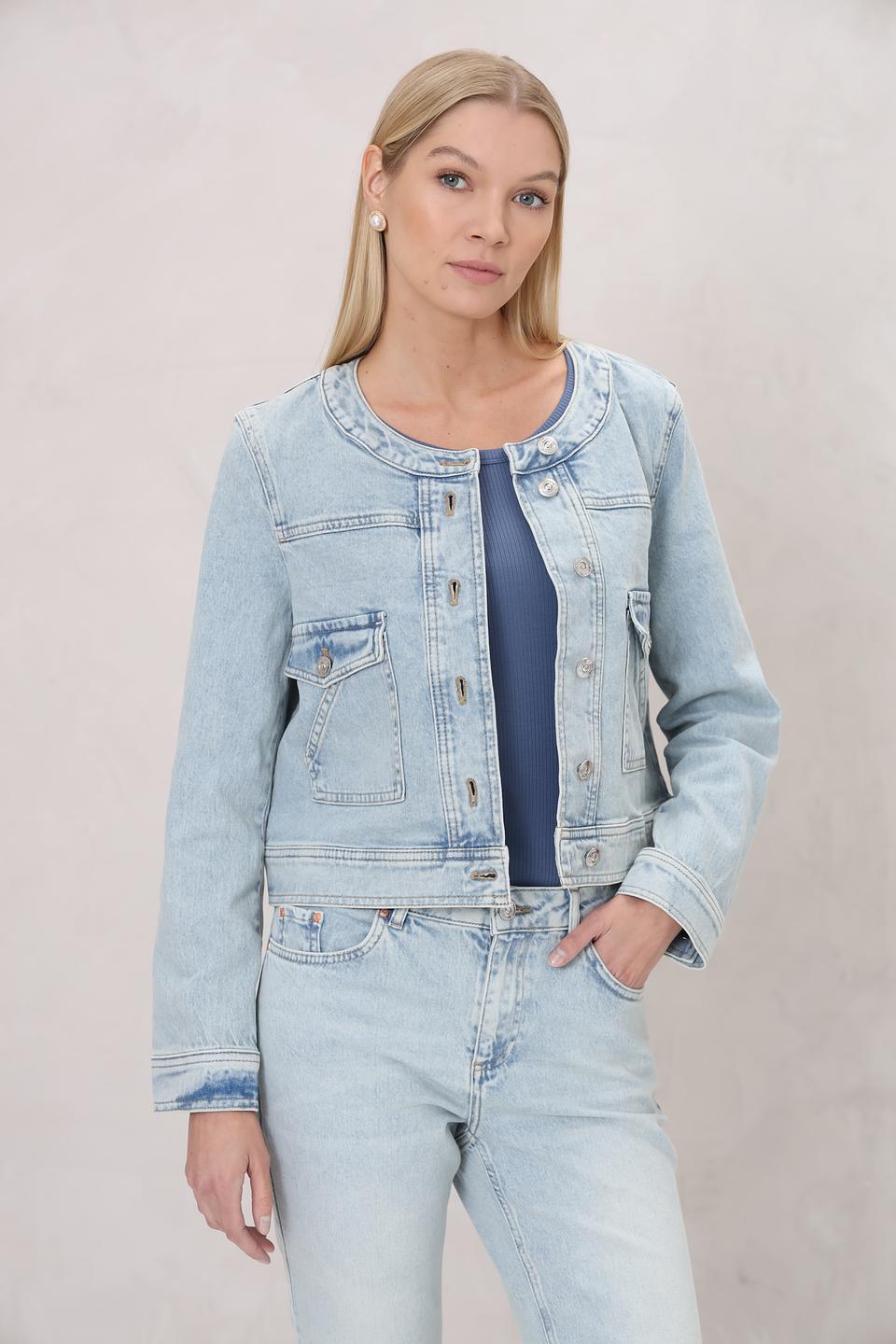 Жакет Oui деним голубой