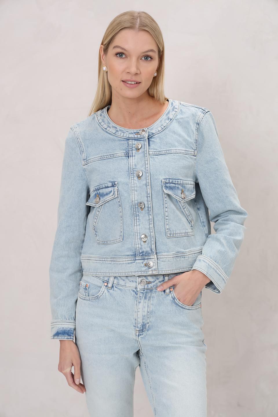 Жакет Oui деним голубой