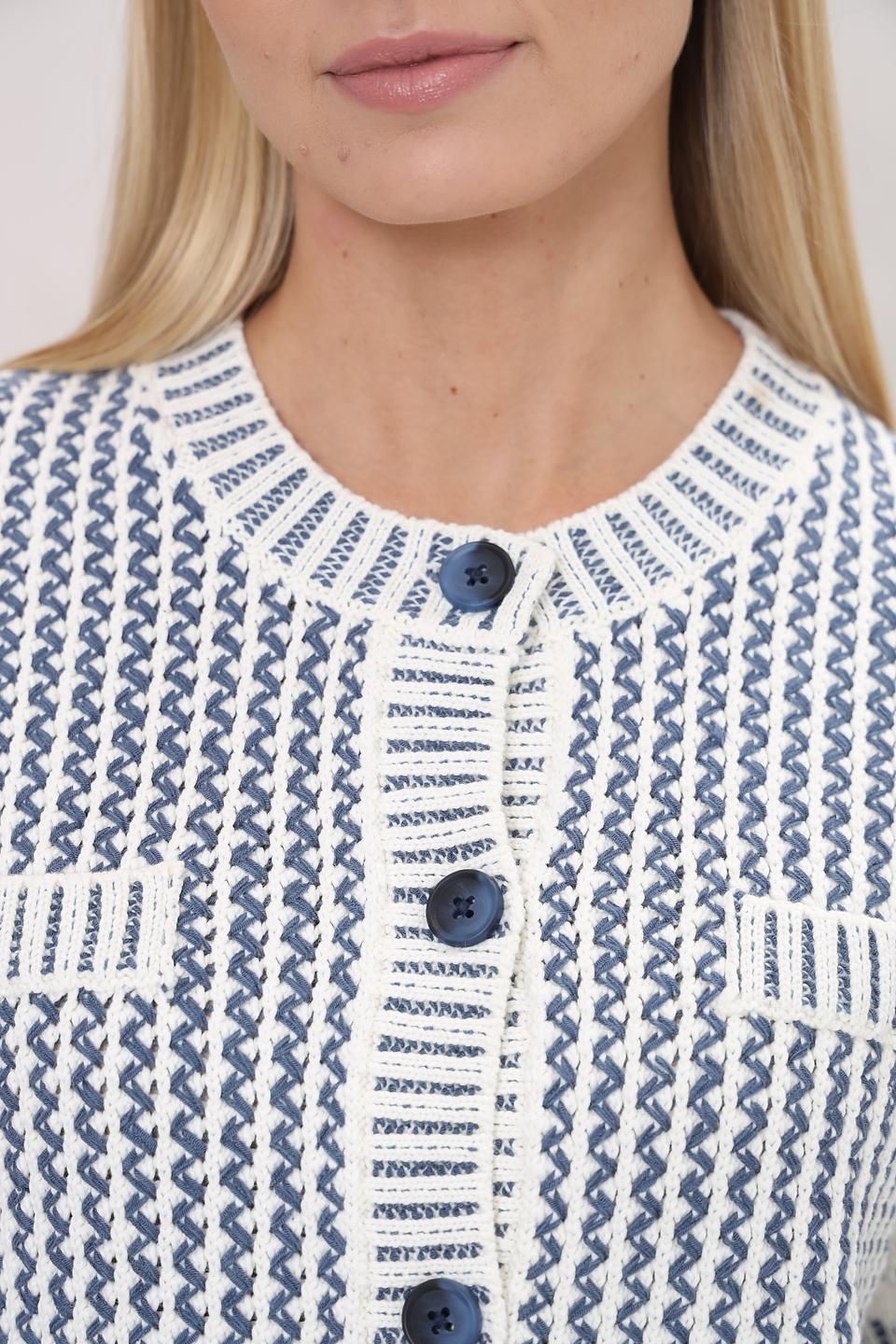 Жакет Oui с узором в полоску