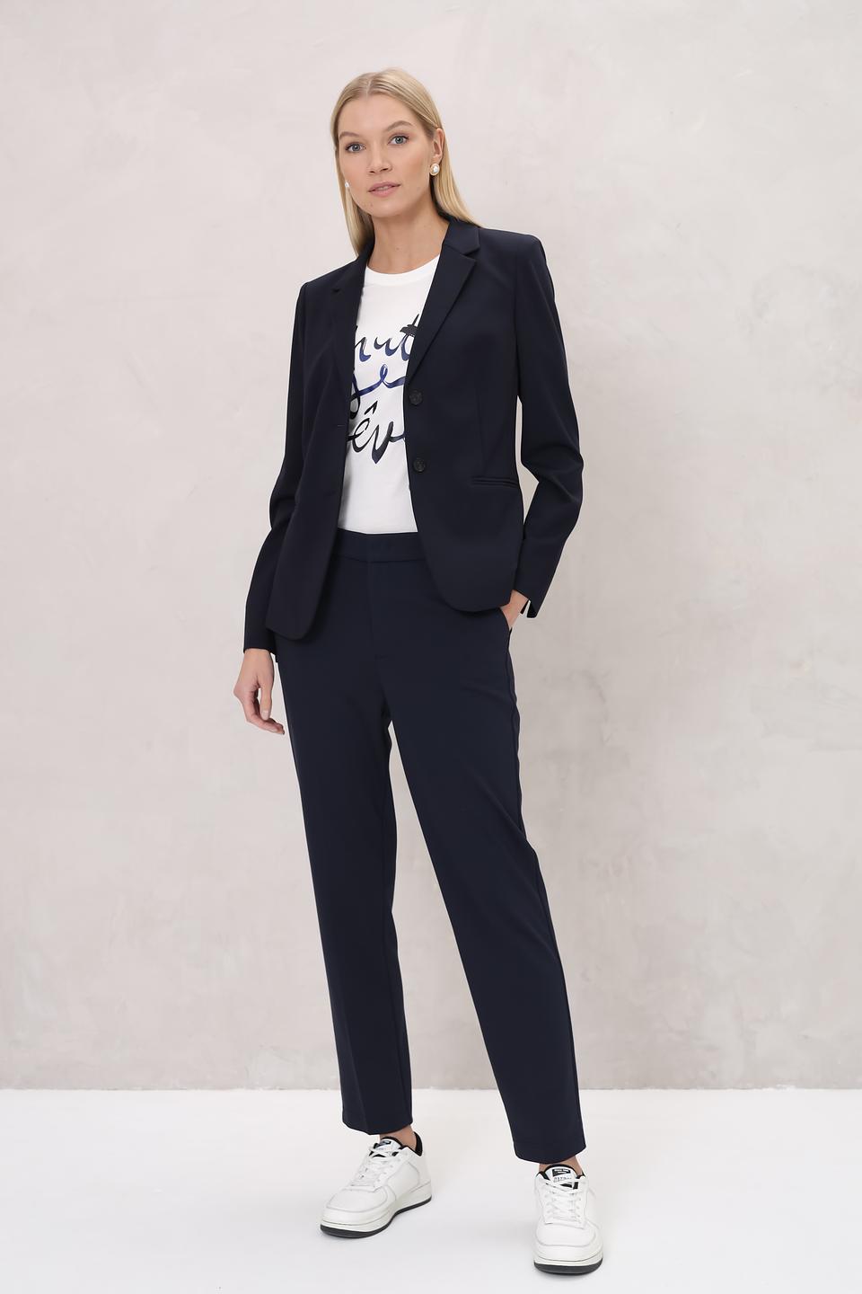 Брюки классические Oui тёмно-синие