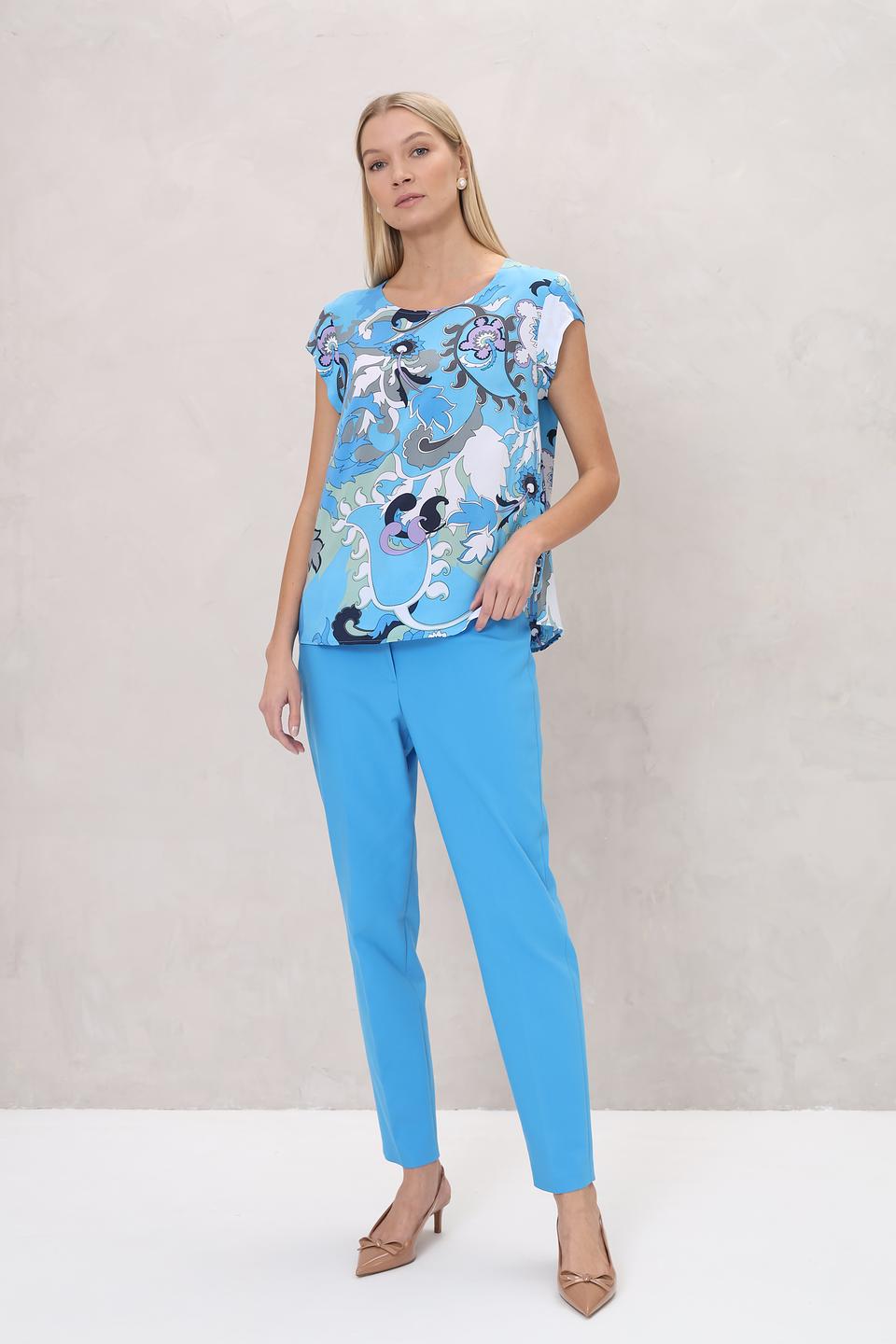 Блуза Bianca с цветочным принтом