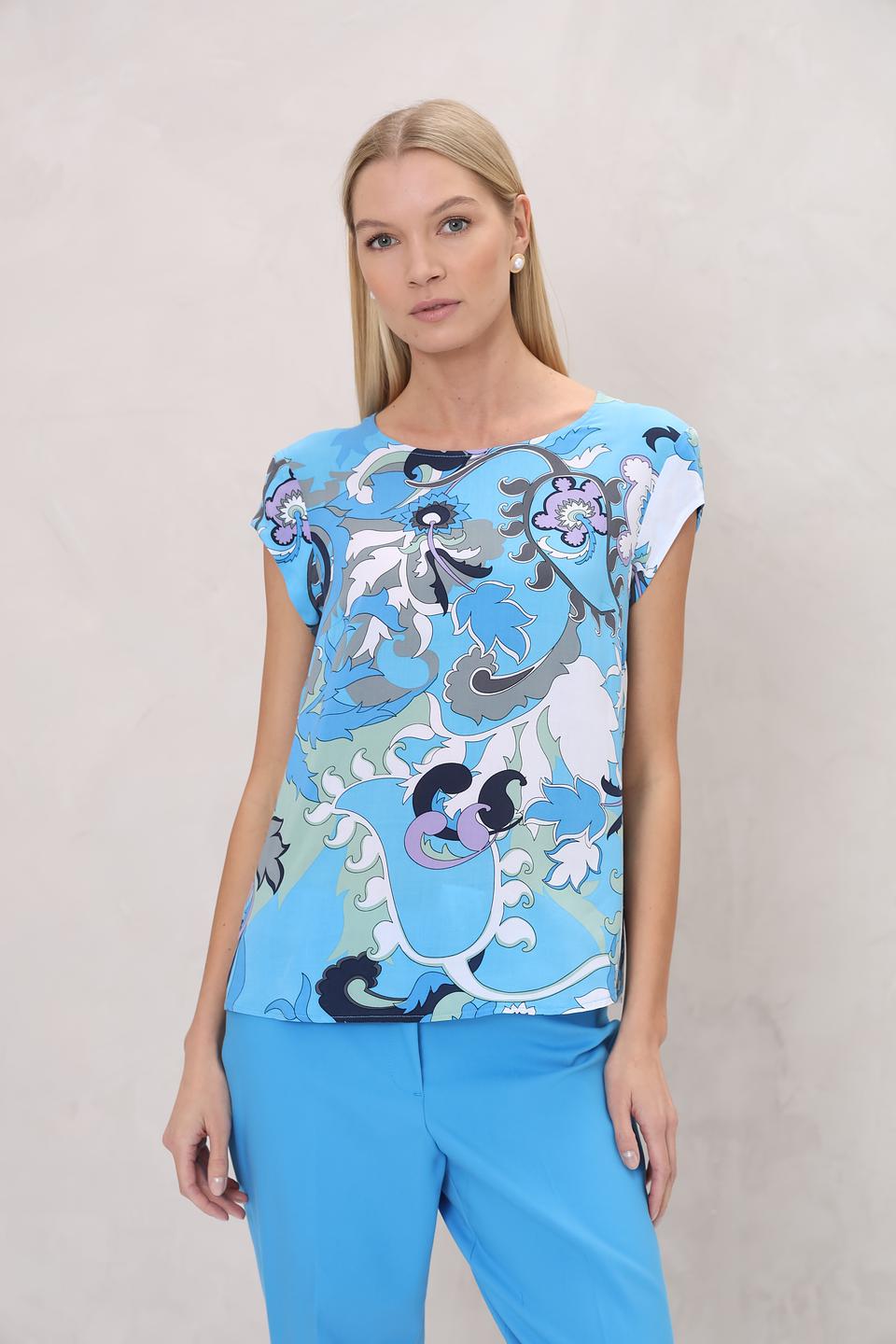 Блуза Bianca с цветочным принтом