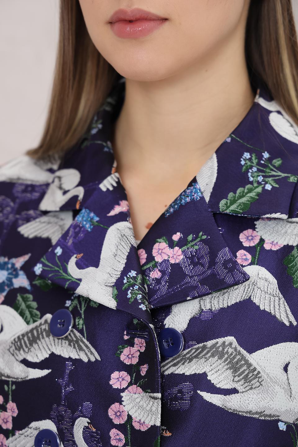 Жакет Marc Cain с принтом птиц