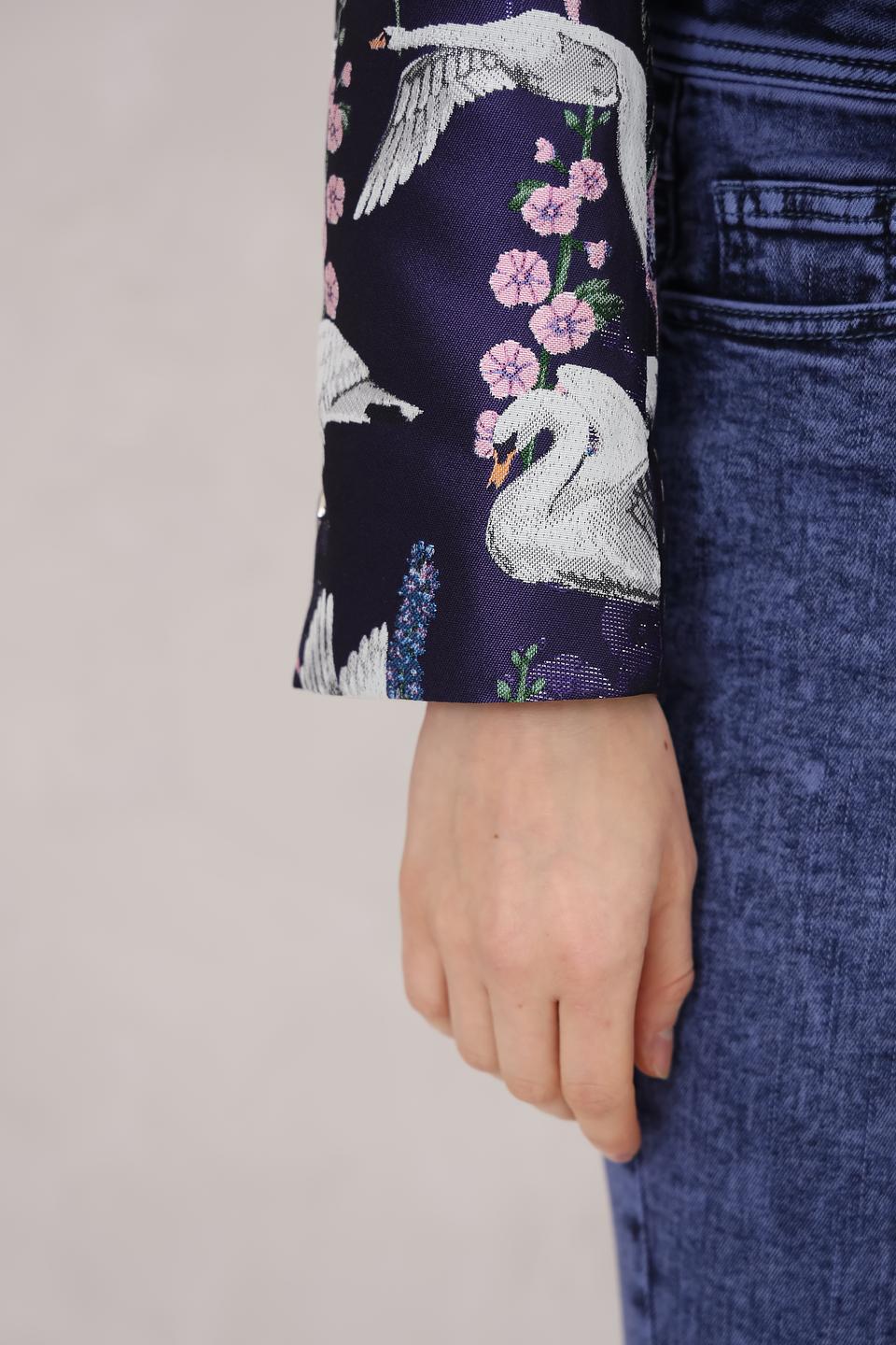 Жакет Marc Cain с принтом птиц