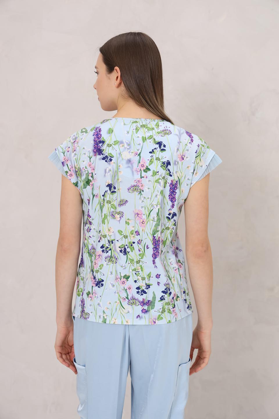 Блуза Marc Cain с цветочным принтом