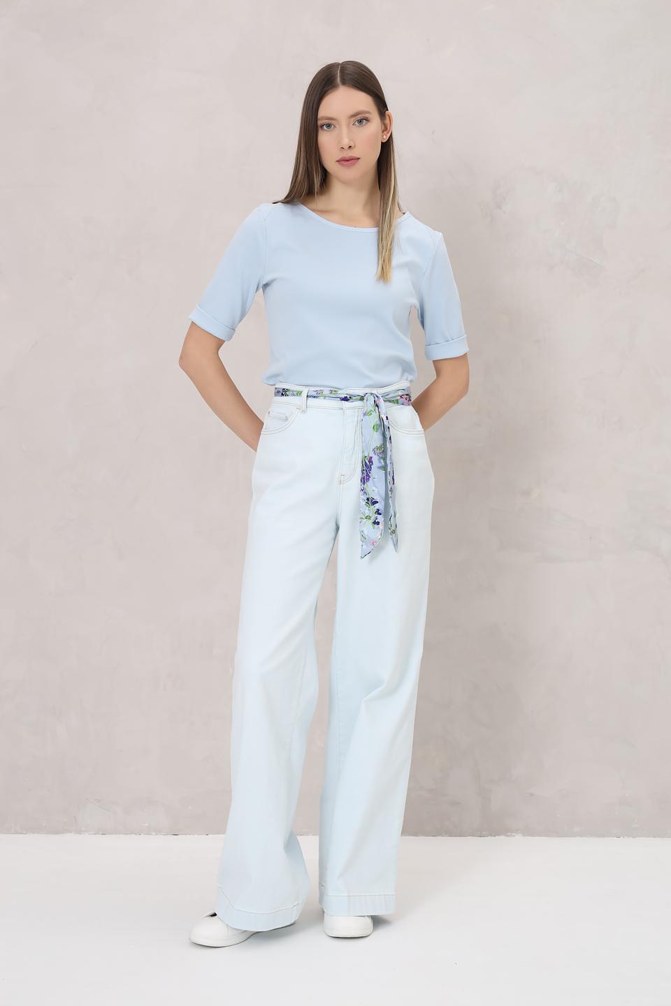 Джинсы Marc Cain широкие голубые