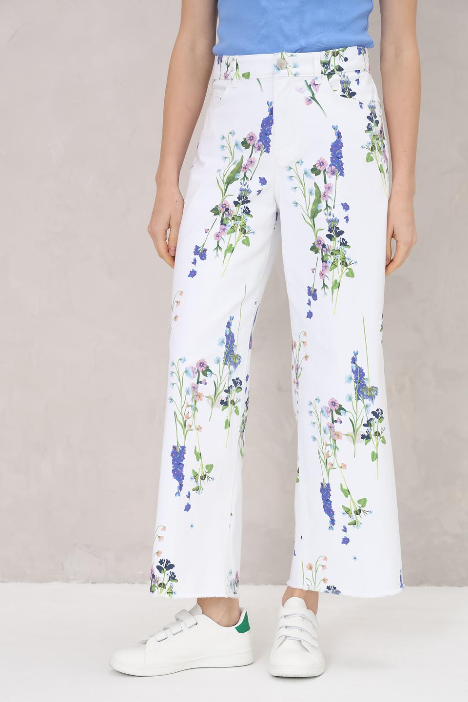 Джинсы Marc Cain с цветочным принтом