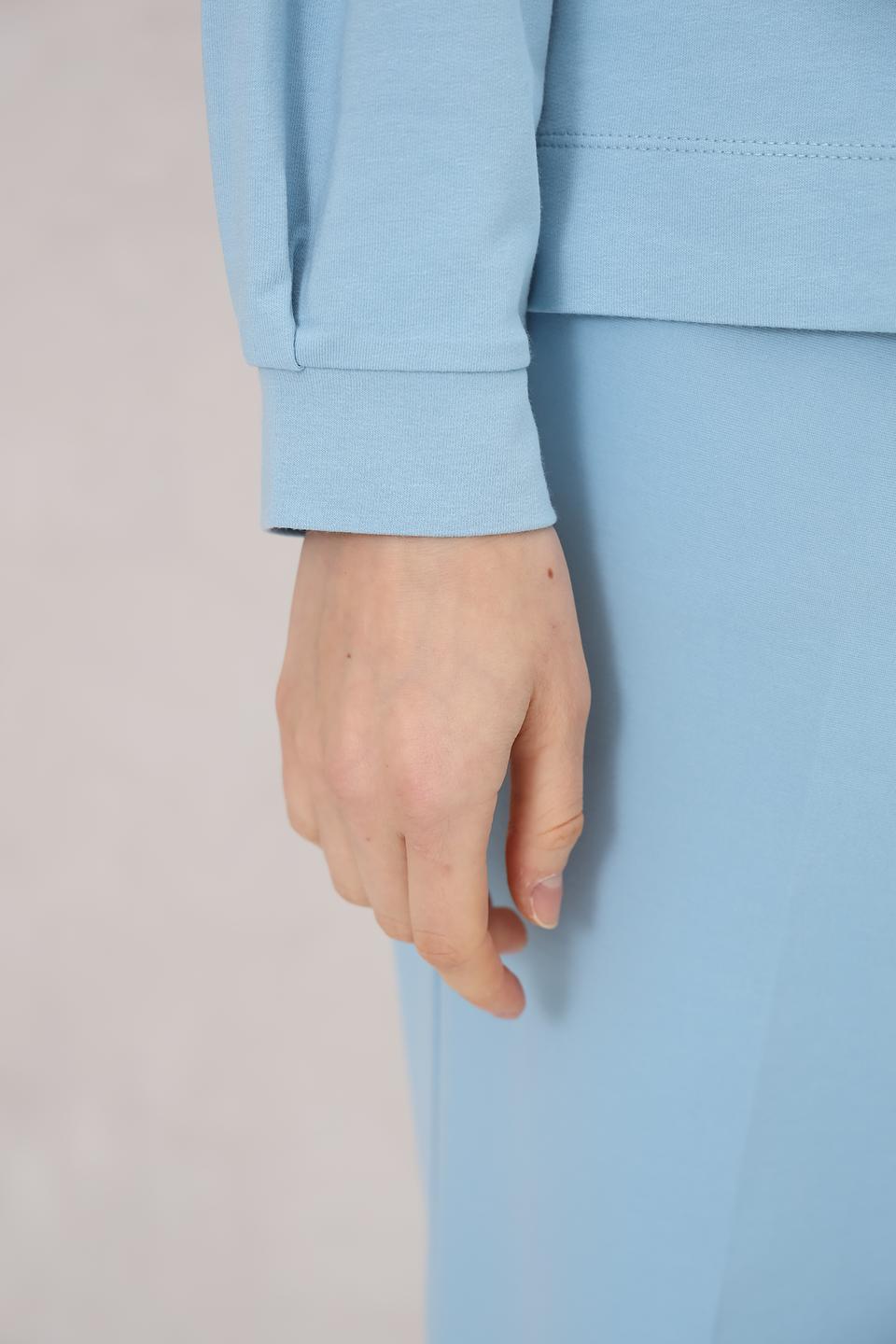 Пуловер Lecomte с надписью MAGIC голубой