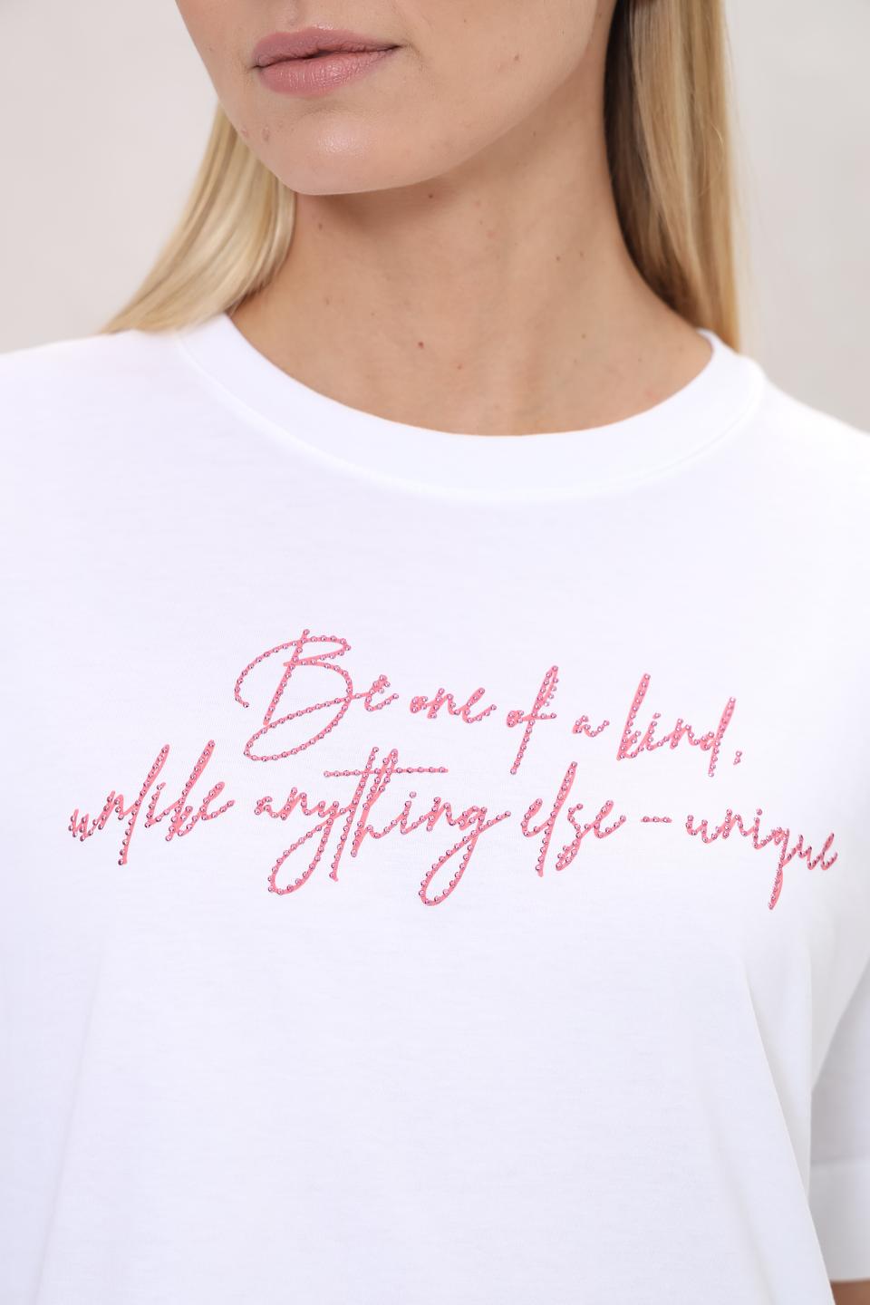 Футболка UNQ женская с принтом белая