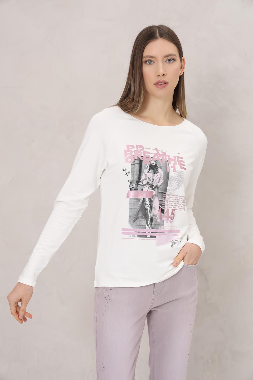 Лонгслив Monari с принтом