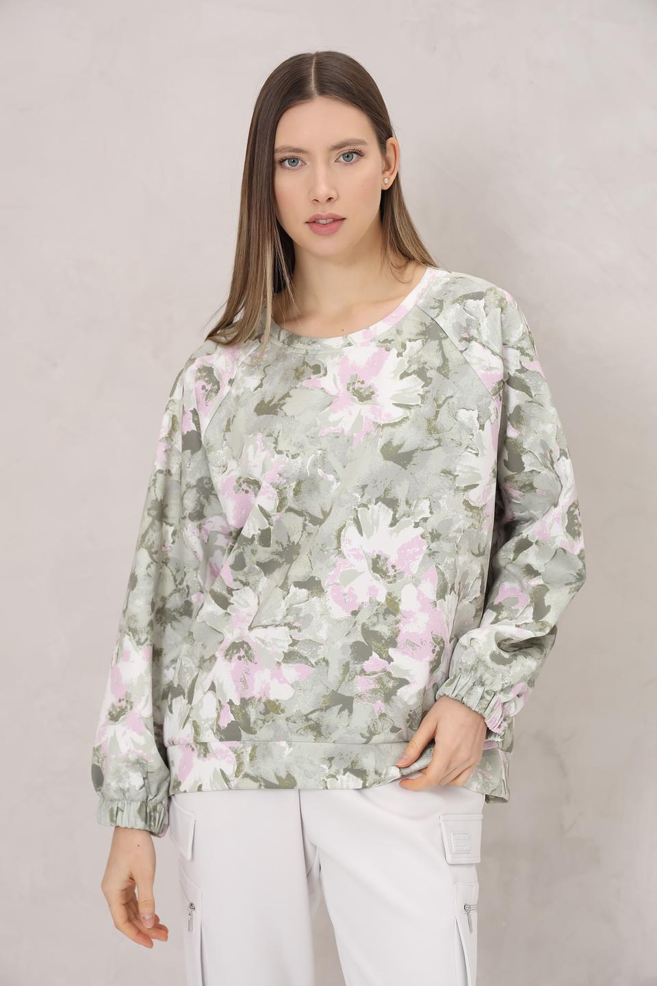 Пуловер Monari цветочный принт