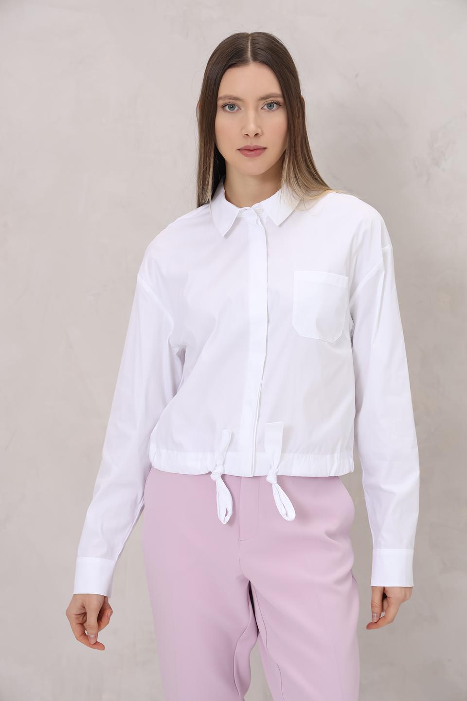 Блуза Monari белая с завязками