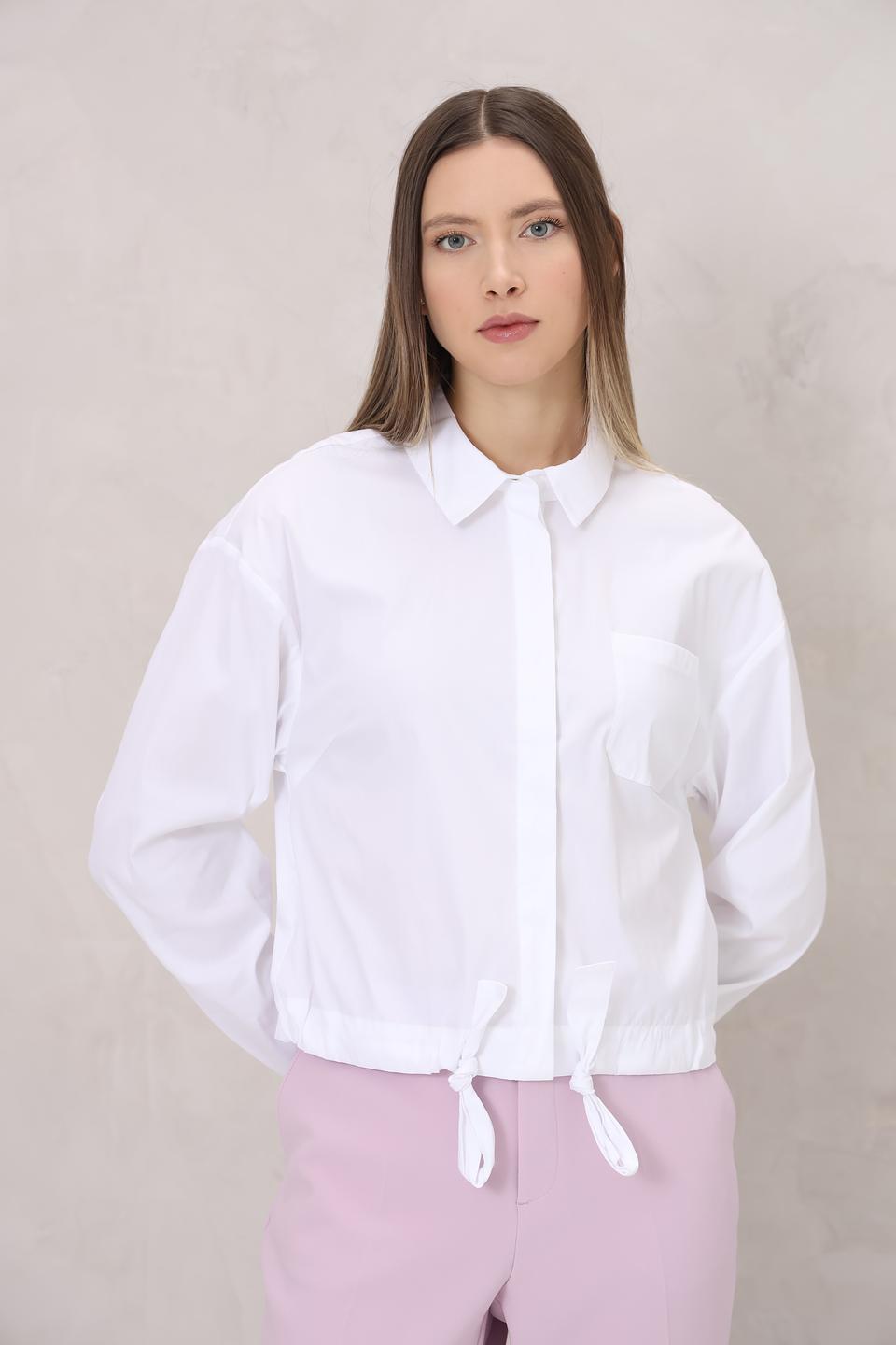 Блуза Monari белая с завязками