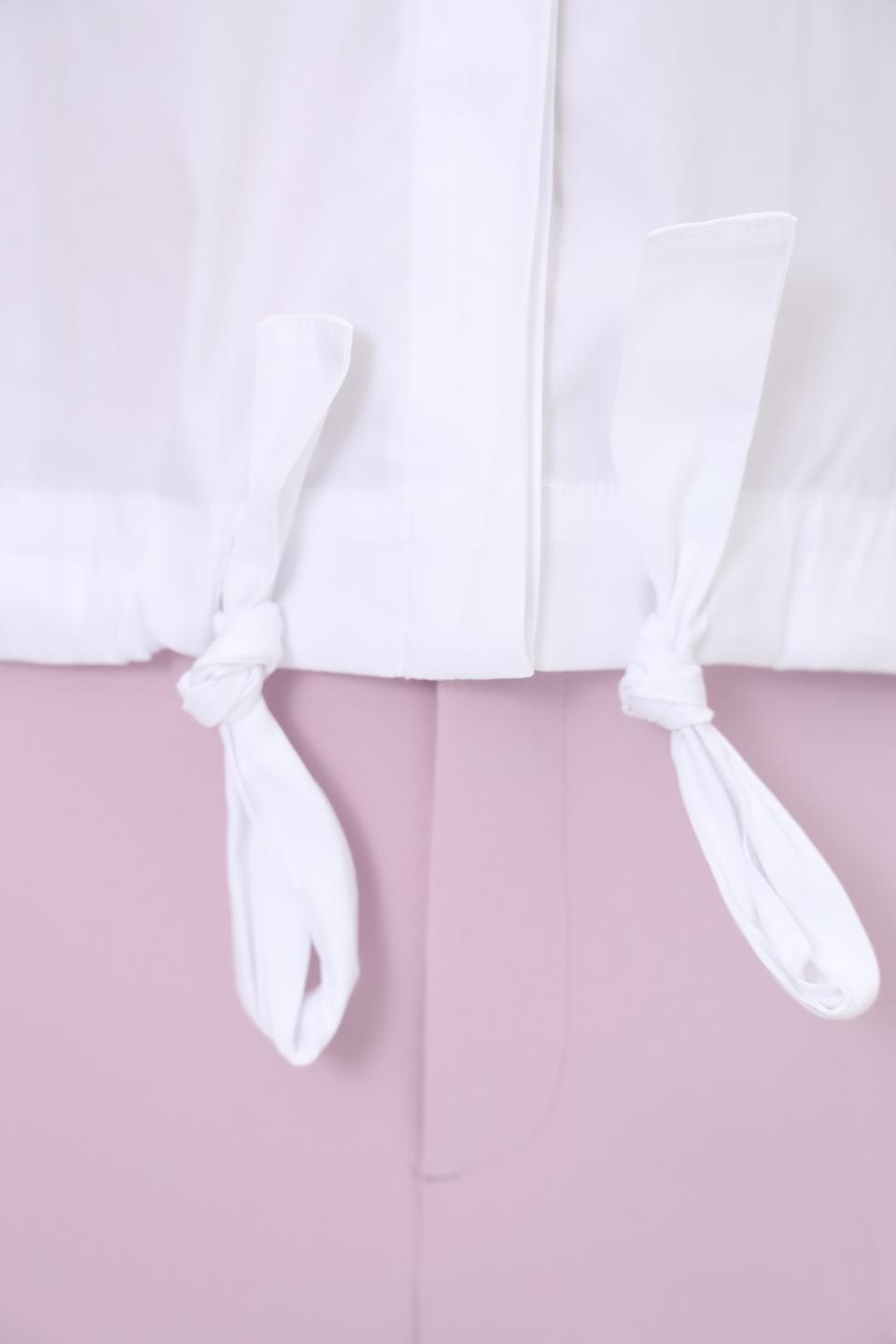 Блуза Monari белая с завязками