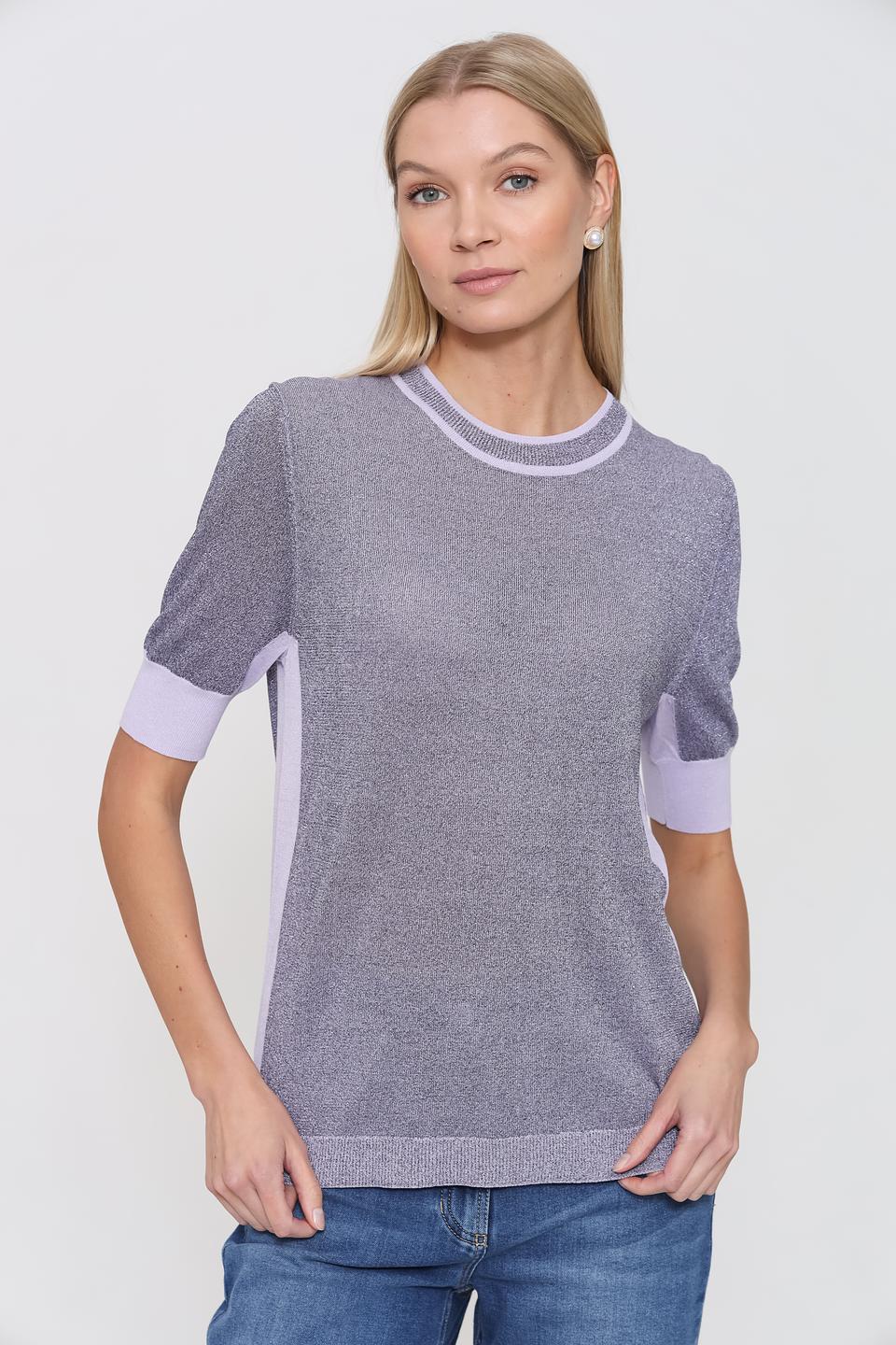 Пуловер Pezzo с лавандовой отделкой