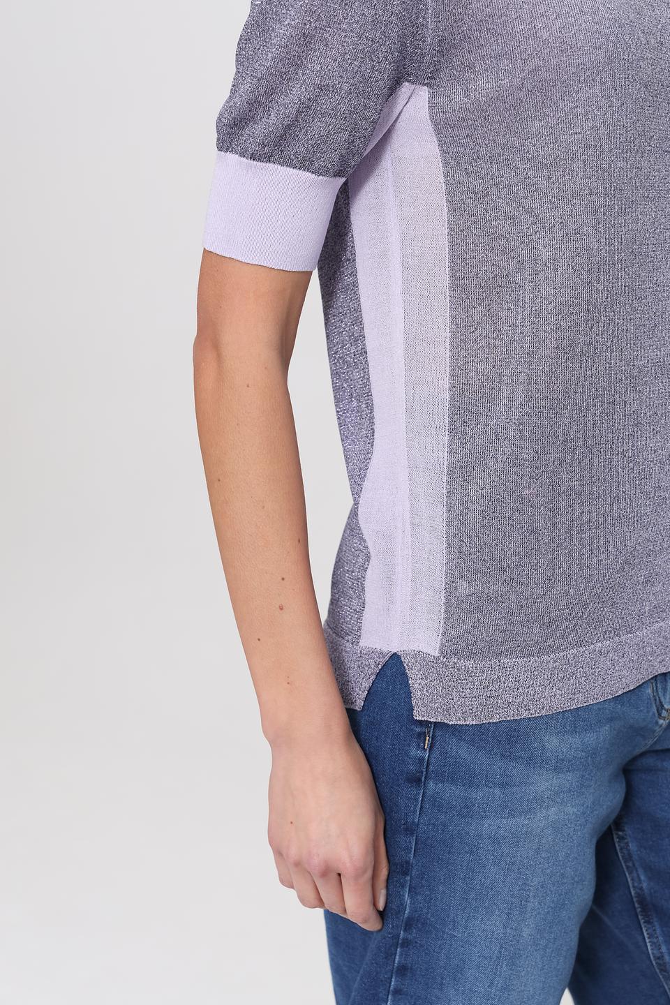 Пуловер Pezzo с лавандовой отделкой