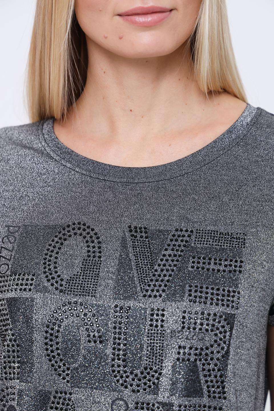 Футболка Pezzo с логотипом серая