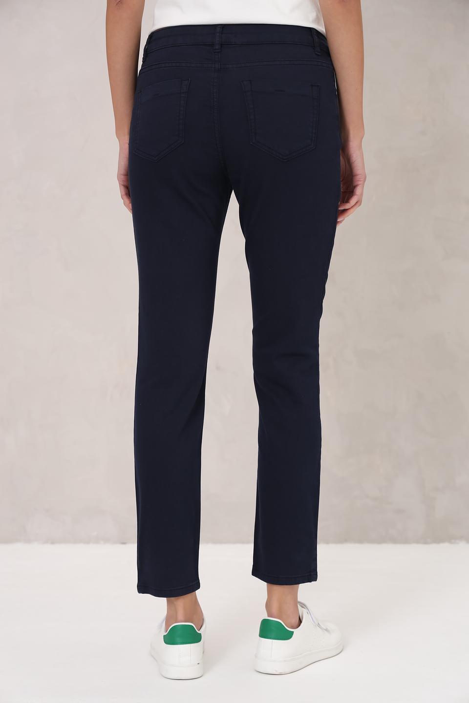 Джинсы слим Oui тёмно-синие