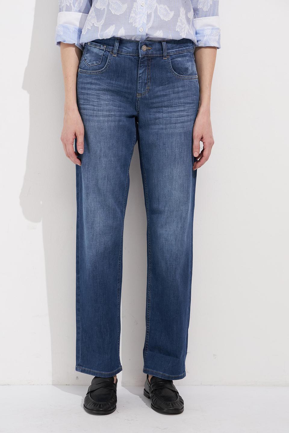 Джинсы Angels прямого кроя синие