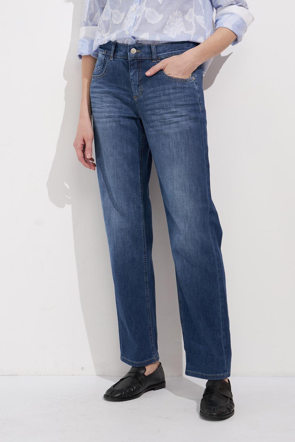 Джинсы Angels прямого кроя синие