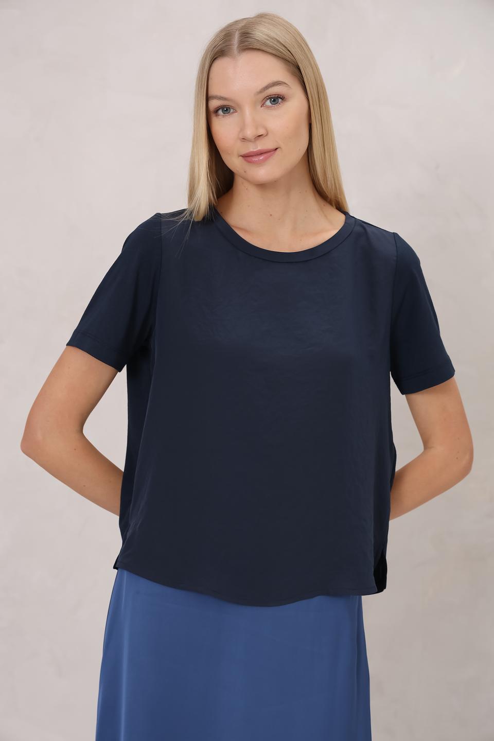 Футболка Luisa Cerano тёмно-синяя