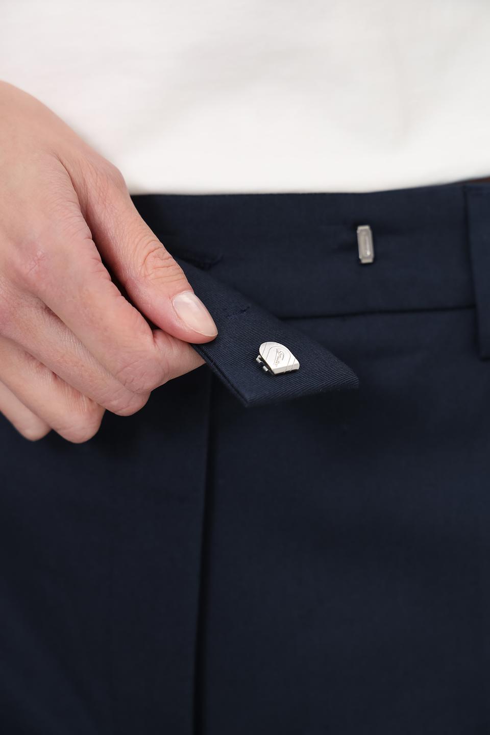 Брюки классические Luisa Cerano темно-синие