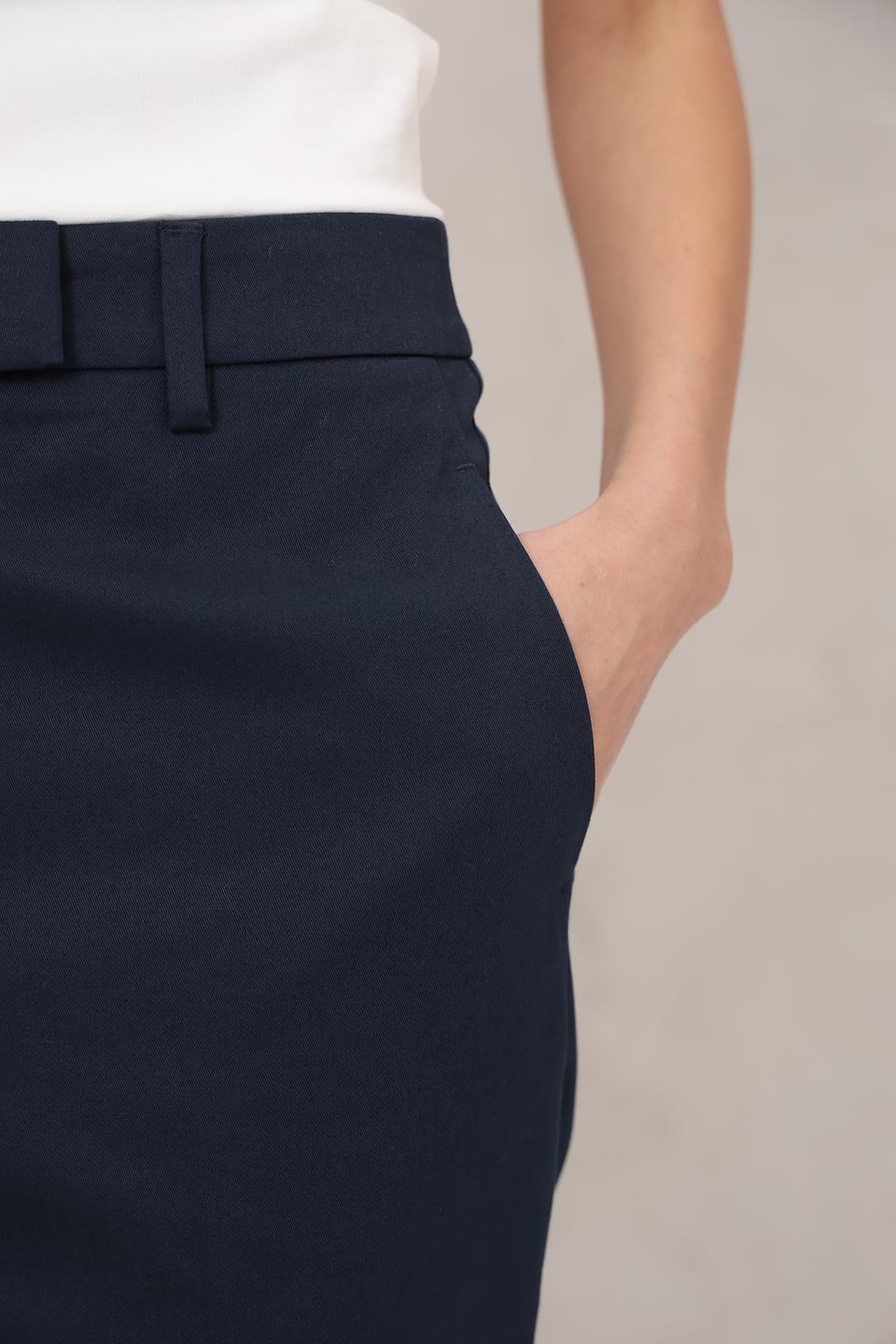 Брюки классические Luisa Cerano темно-синие