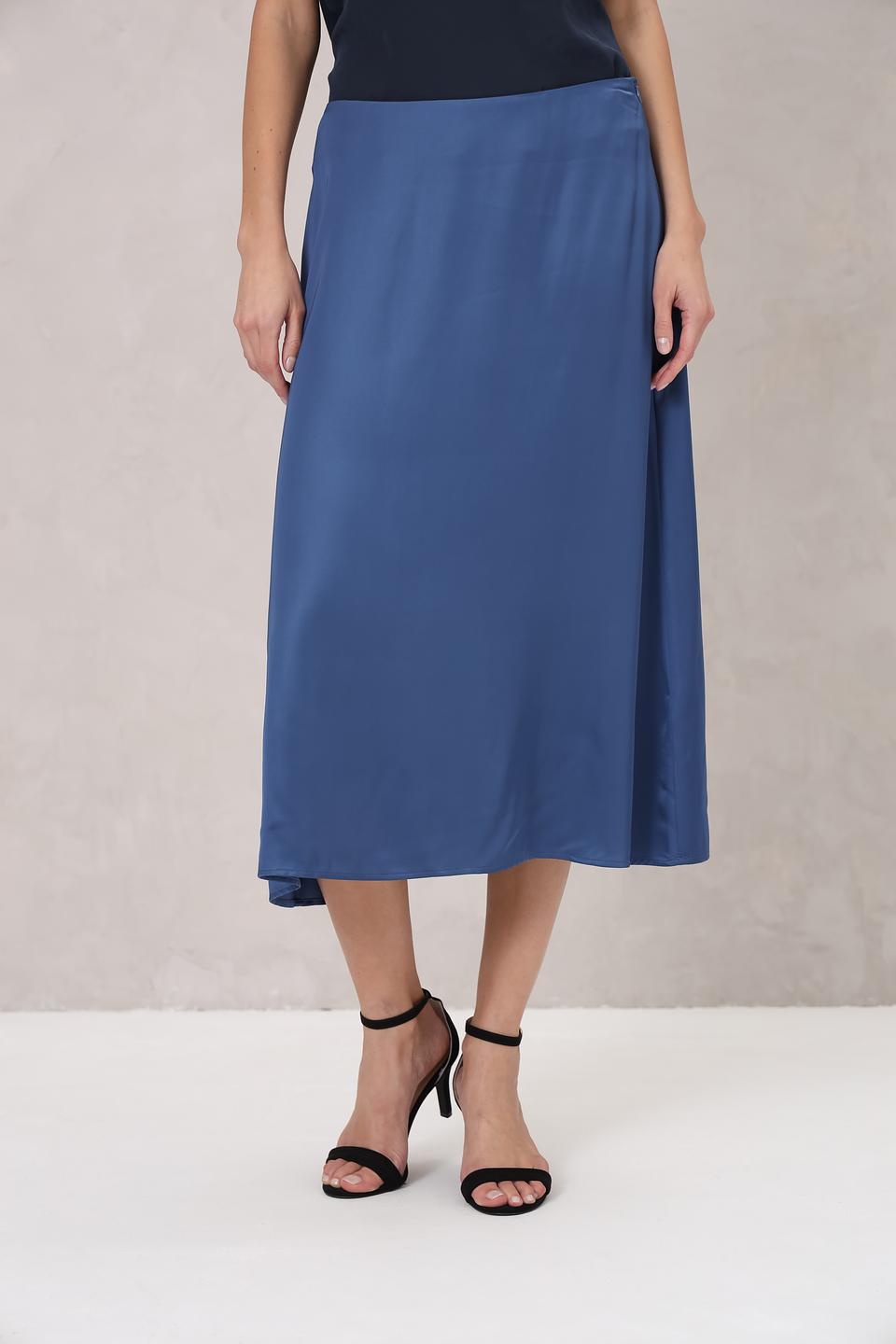 Юбка Marc O Polo атласная синяя