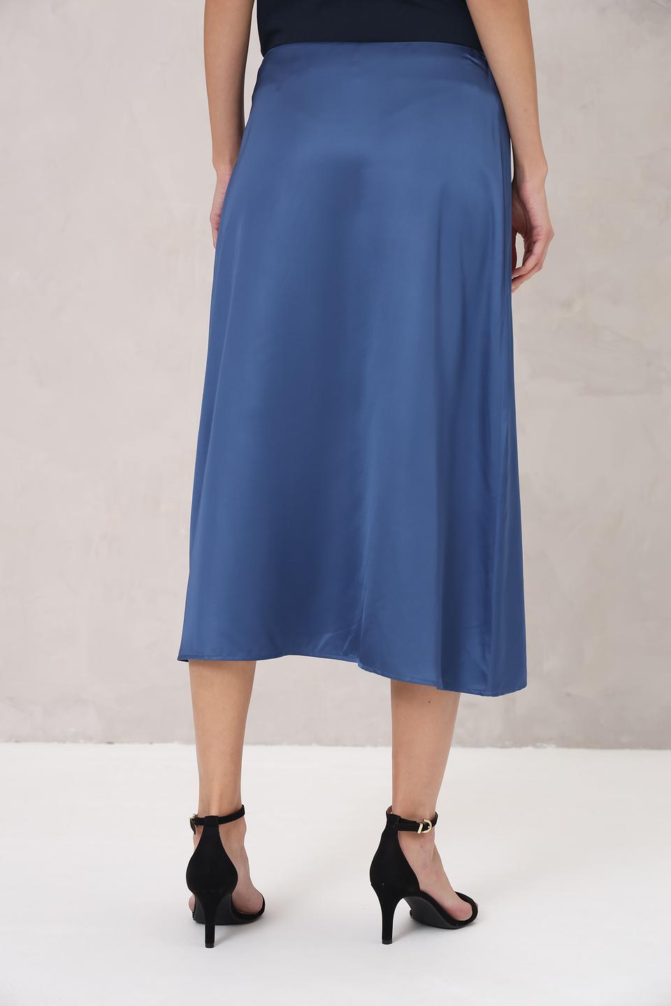 Юбка Marc O Polo атласная синяя