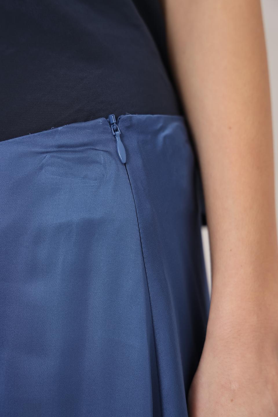 Юбка Marc O Polo атласная синяя