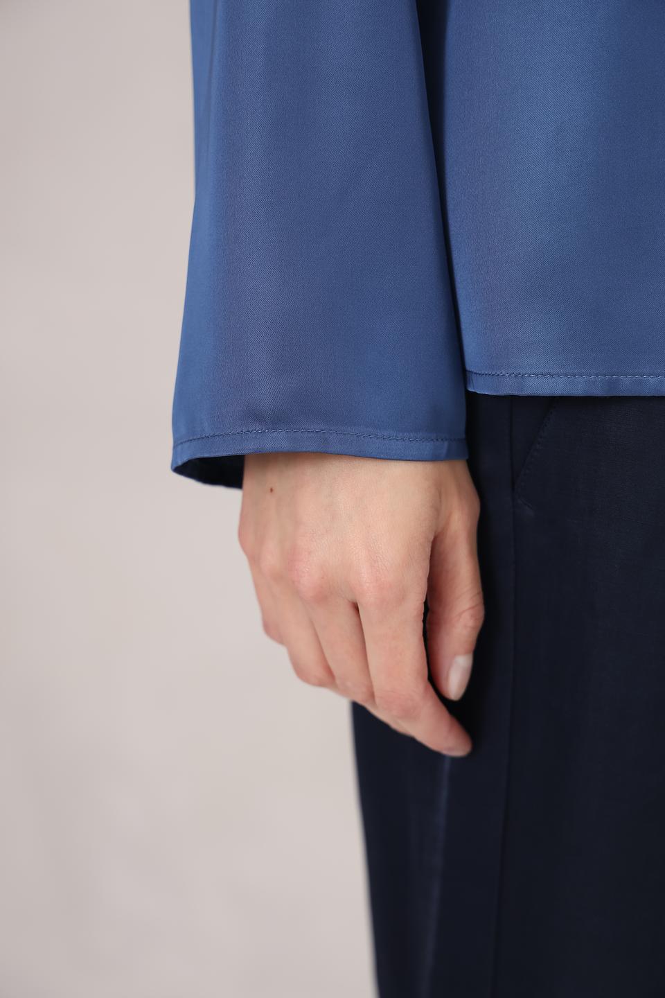 Блуза Marc O Polo синяя с длинным рукавом