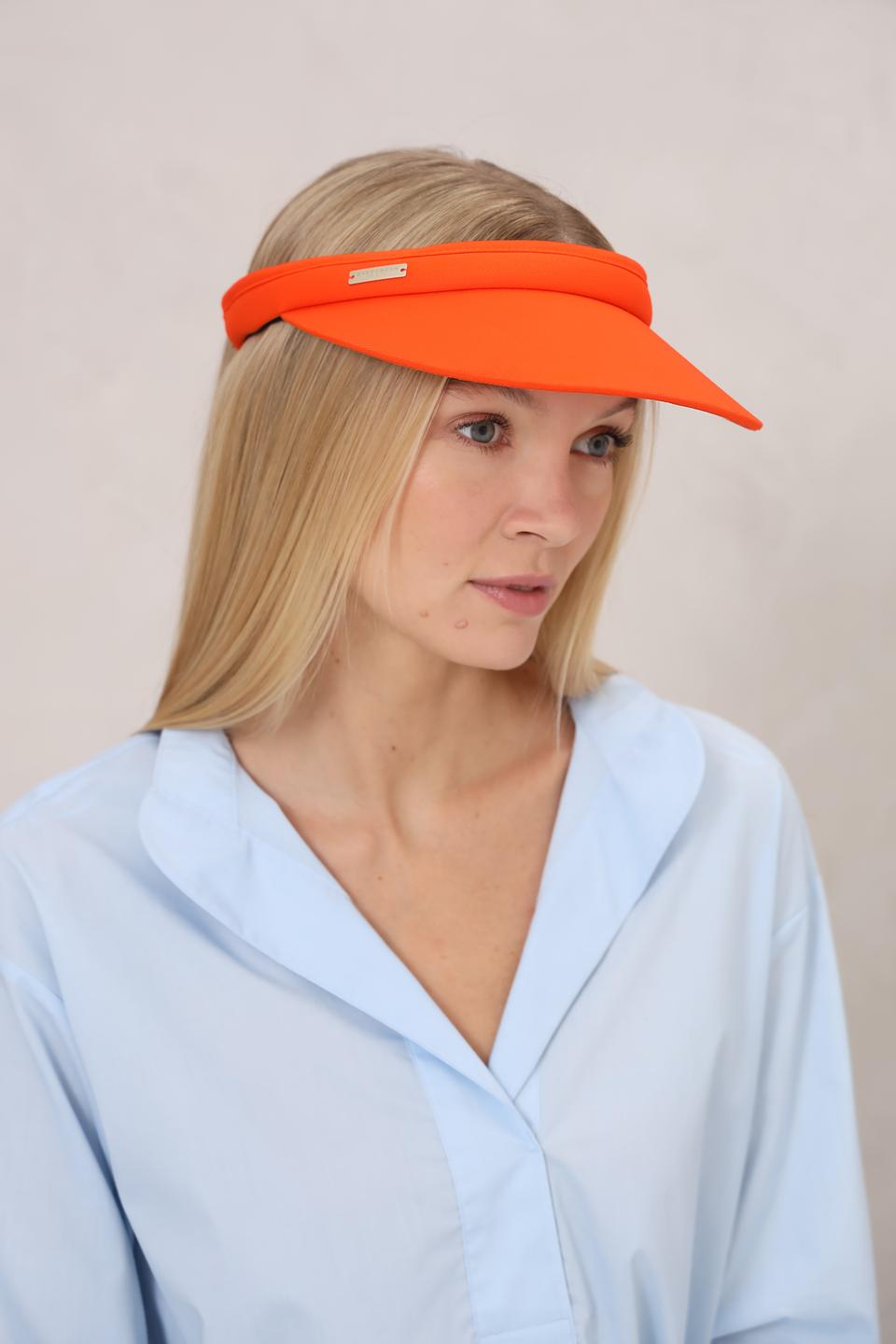 Кепка-козырек Seeberger оранжевая