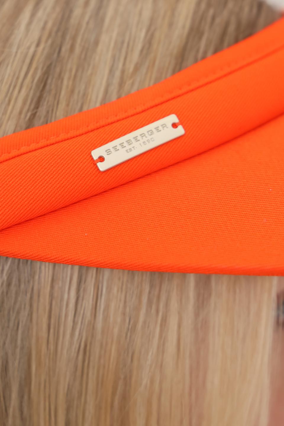 Кепка-козырек Seeberger оранжевая