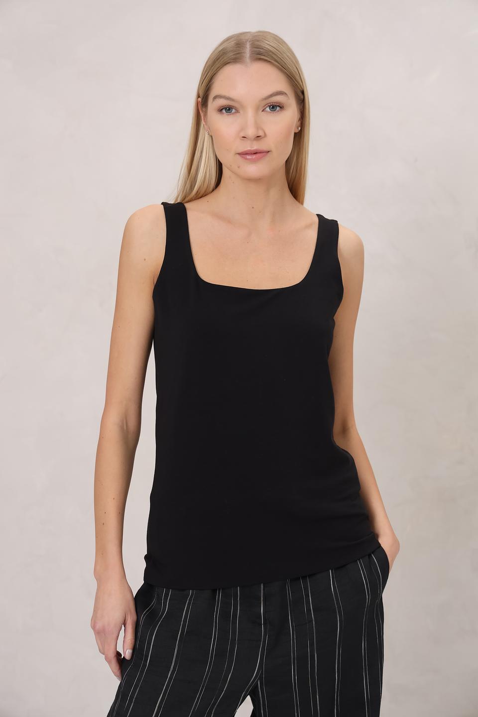 Топ Annette Gortz чёрный базовый