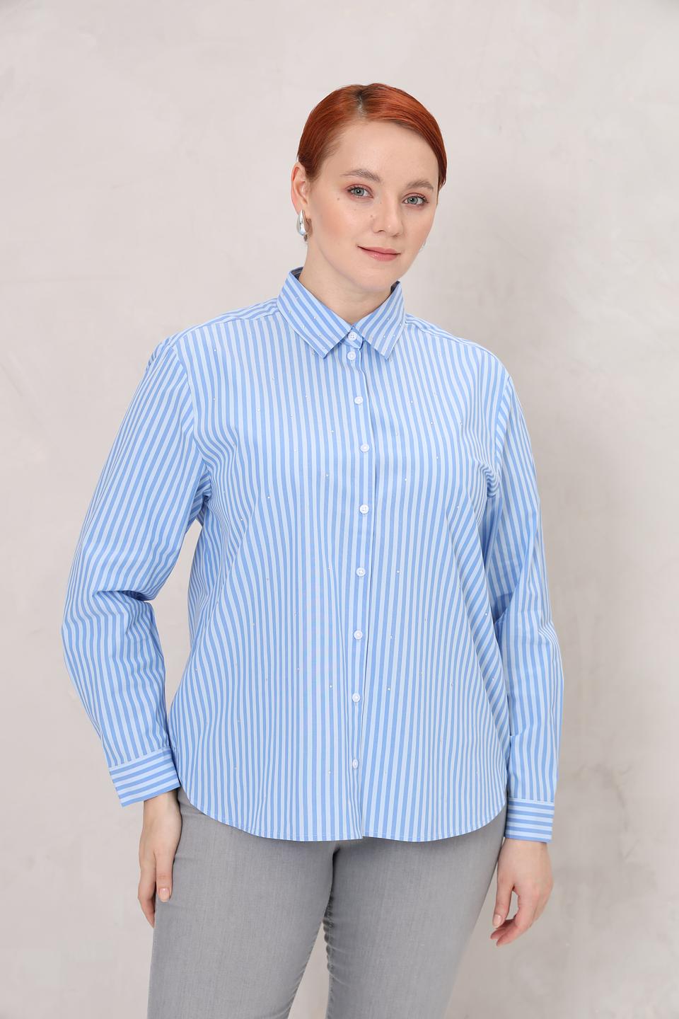 Рубашка Gerry Weber в полоску голубую