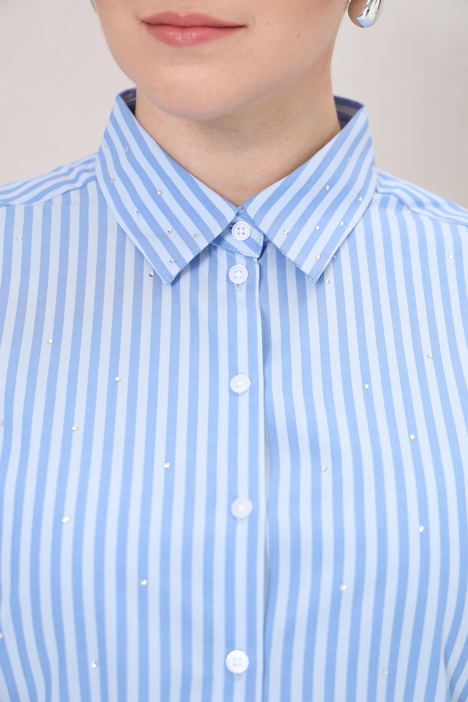 Рубашка Gerry Weber в полоску голубую