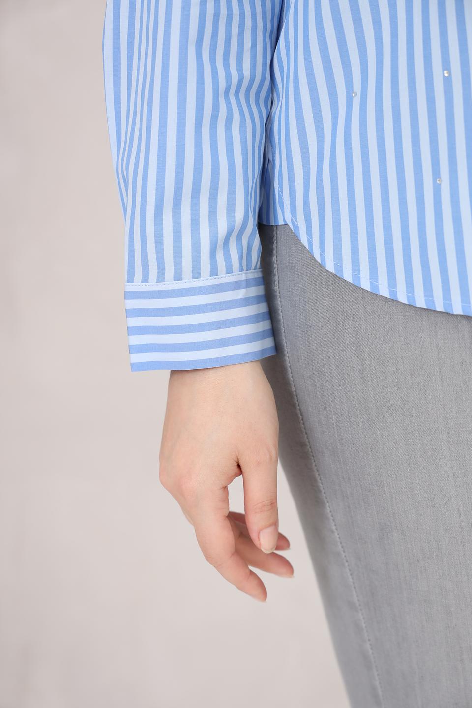 Рубашка Gerry Weber в полоску голубую