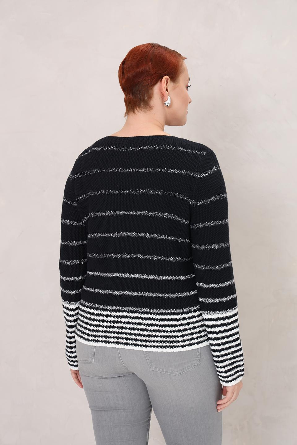 Пуловер Gerry Weber полоска чёрный